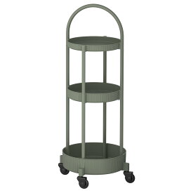 IKEA JUTTERSBO ユッテルスボー ワゴン キャスター付き 収納ワゴン キッチン バスルーム 屋外兼用 幅36×高さ86cm 605.321.52