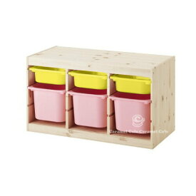 楽天市場 Ikea トロファスト 収納ボックス ピンクの通販
