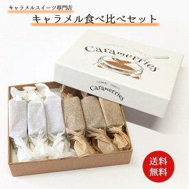 【10月~3月頃 期間限定販売】 キャラメル食べ比べセット キャラメル6個／塩キャラメル6個　計12個 無添加 濃厚 キャラメル 常温保存 キャラメルスイーツ専門店 ギフトボックス
