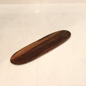木製 トレイ 小物入れ 木の皿 楕円型 ダークブラウン W40cm