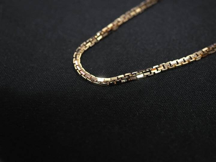 楽天市場】K18 レール＆ベネチアンチェーン ネックレス(18k、18金製  