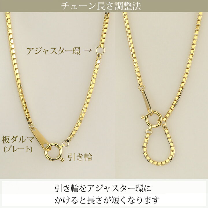 楽天市場】K18 ベネチアン チェーン ネックレス(18k、18金製)(50cm 幅  