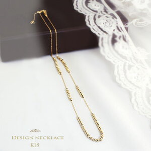 K18�~���[�J�b�g�{�[��&�e�ڏ����f�U�C���l�b�N���X(45cm�@�X���C�hAJ)(41922*1)