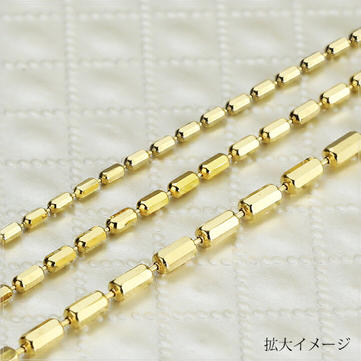 楽天市場】K18 シリンダーチェーン ネックレス(18k、18金製)(45cm 幅 