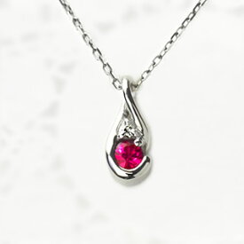 Ptルビープラチナペンダントトップ【Luna】(p1699-p2906-32924*6)