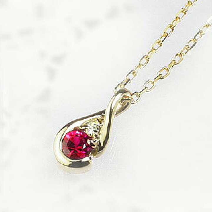 楽天市場】K18ルビーペンダントトップ【Luna】(18k、18金製)(p1707  