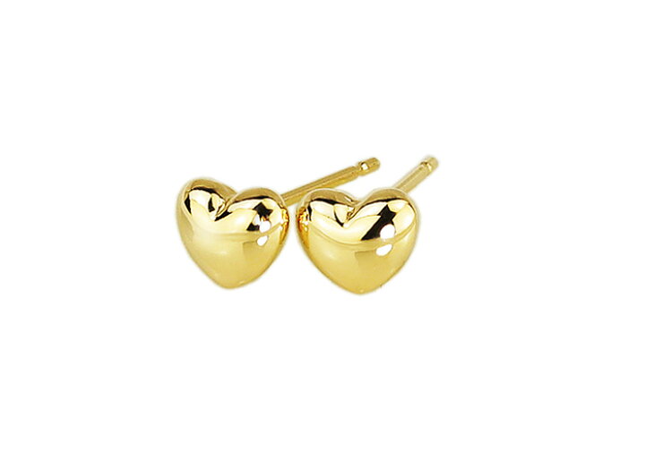 楽天市場】K18 ハートピアス(5mm)(0.7mm芯)(18金、18k、ゴールド製 