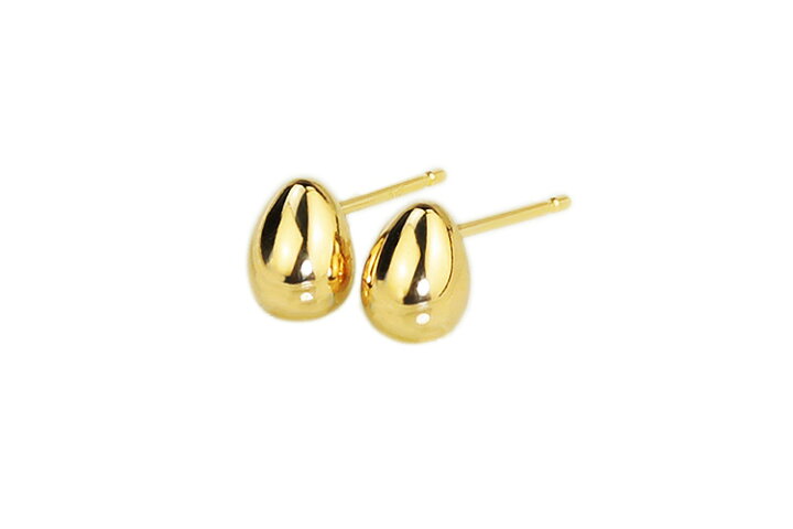 楽天市場】K18 たまご エッグピアス(L)(0.7mm芯)(18金、18k、ゴールド 