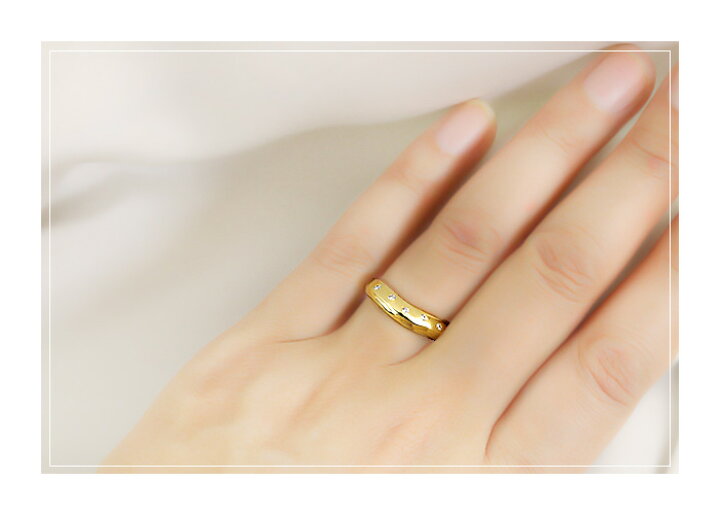 楽天市場】【ご予約納期6～8週間程】K18ダイヤモンドドッツリング  