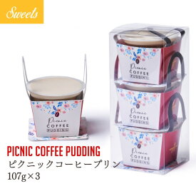 Picnic Coffee Pudding コーヒープリン 3個セット キャラバンコーヒー
