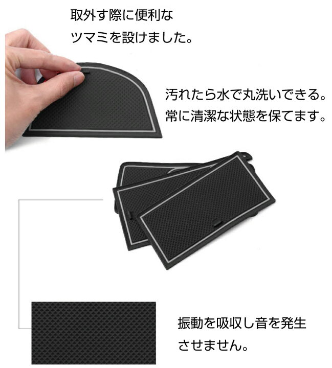 楽天市場 シャトル ハイブリッド ホンダ ラバーマット すべり止めシート ポケットマット ラバードマット 専用設計 ドアポケットマット インテリア ラバーマット ブラック ホワイト 蓄光 13ピース Cc Shuttle Rm メール便 ネコポス 送料無料 キャラッツ楽天市場店