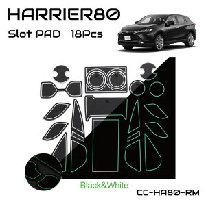 【10/17-10/31までクーポン利用で10%OFF!!】ハリアー 80系 アクセサリー TOYOTA ハリアー80系 ラバーマット マット すべり止めシート ポケットマット 専用設計 ラバードアポケットマット HARRIER イ