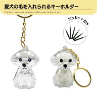 ペット キーホルダー 犬 毛 アクセサリー ペットメモリアルキーホルダー 2個入り ピンセット付き PET-PMK…