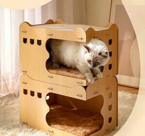 二層 猫 爪とぎ 猫爪とぎハウス 強化 段ボール 爪とぎベッド つめとぎ 爪研ぎ 爪磨き 両用 爪とぎボード ダンボール ストレス解消 ベッド ドーム ペットベッド ねこ ネコ キャットハウス 猫