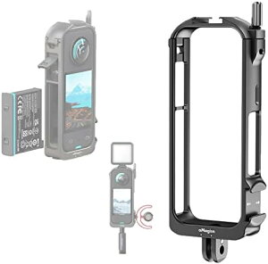 Insta360 X3�p ���\�t���[�� �I�[���A���~�� �R�[���h�V���[�}�E���g�Ή� �}�O�l�b�g�t�� GoPro�p�}�E���g���� �y�� �ϏՌ� �A�E�g�h�A�Ή�