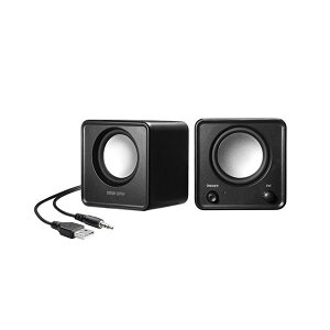 �T�����T�v���C �R���p�N�gPC�X�s�[�J�[ USB�d�� �u���b�N MM-SPL23UBK