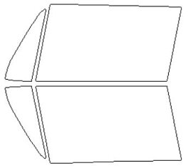 シルフィード FGR-500 運転席 助手席 スズキ 適合 クロスビー MN71S　H29，12～ カーフィルム カット済み