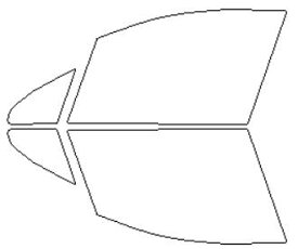 シルフィード FGR-500 運転席 助手席 シトロエン 適合 DS4　5ドア　B7C5F02S　H23．9～ カーフィルム カット済み