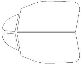 シルフィード FGR-500 運転席 助手席 シトロエン 適合 DS3　カブリオレ　A5C5F02　H25．7～ カーフィルム カット済み