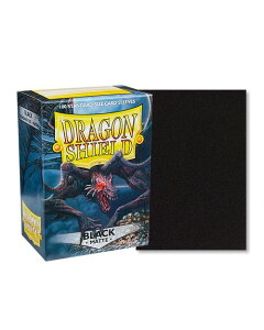 �h���S���V�[���h �}�b�g �X�^���_�[�h�T�C�Y �u���b�N 100������ �J�[�h �X���[�u Dragon Shield Matte Sleeves Standard Size Black