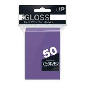 ウルトラプロ ソリッドデッキプロテクター 通常サイズ パープル50枚入り カード スリーブ UltraPro Gloss Standard Deck Protector Sleeves Purple