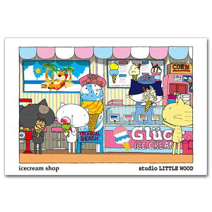 ˂BOU̓EL̃|XgJ[huicecremshopv