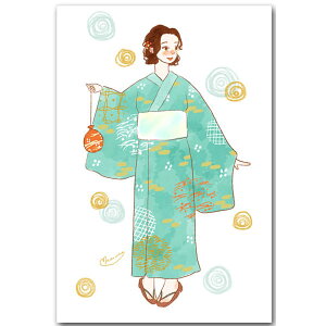 ���i�|�X�g�J�[�h�u���߂̏��̎q�v