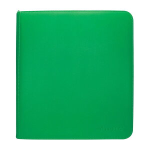 �E���g���v�� (Ultra Pro) �W�b�p�[ �v���o�C���_�[ �O���[�� 12�|�P�b�g #15741 | Vivid 12-Pocket Zippered PRO-Binder Green