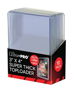 Egv (Ultra Pro) gbv[_[ 120PT 3mm 10pbN g[fBOJ[hP[X gJ #82301 | 3" X 4" Super Thick 120PT Toploader | Trading card storage cases