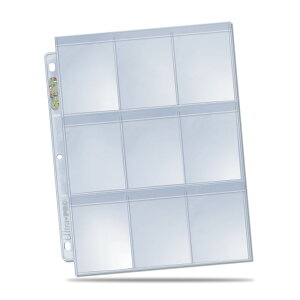 �E���g���v�� (Ultra Pro) 9�|�P�b�g �t���b�v�t �V�[�g 3�� #84732 | 9-Pocket Secure Platinum Page for Standard Cards 100������{�b�N�X