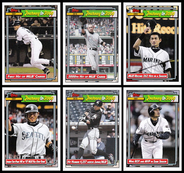 楽天市場】イチロー 3000本安打記念カードセット（6枚セット）Topps 
