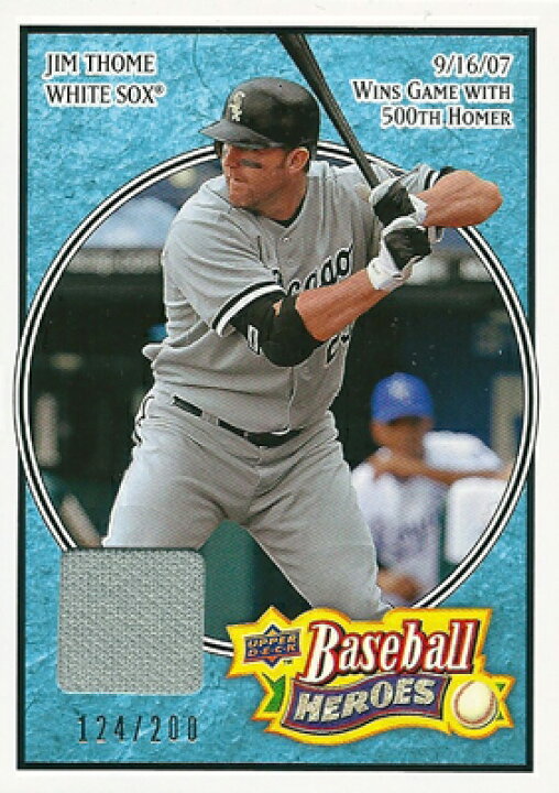 楽天市場】ジム・トーミ MLBカード Jim Thome 2008 UD Heroes 