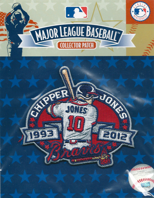 MLB お得クーポン発行中 2012 チッパー ジョーンズ 引退記念ロゴパッチ Chipper Logo Retired 翌日発送可能 Jones Patch