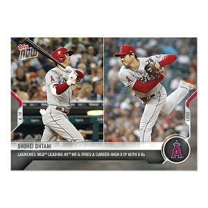 Jĕ #677 z[gbv40{ŃLAŒ8CjO𓊂A8DOUL^̋LOJ[h LAUNCHES MLB LEADING 40th HR & FIRES A CAREER-HIGH 8 IP WITH 8 Ks - 2021 MLB Topps Now Card 9/14