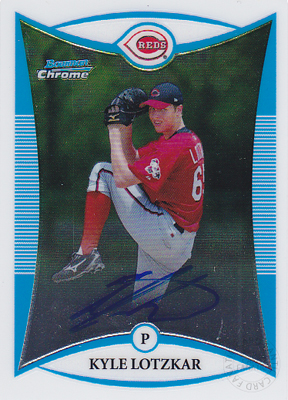 MLBカード 最大68%OFFクーポン 2008 Bowman Chrome Prospects Lotzkar Kyle 87%OFF Autograph