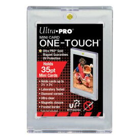 【ウルトラプロ UltraPro 収集用品】ミニカード用（通常サイズカードには使用できません) 35PT UVワンタッチマグネットホルダー 1mm厚 #85396 | Mini Card UV One-Touch Magnetic Holder