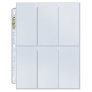 �E���g���v�� (Ultra Pro) 6�|�P�b�g �V�[�g #81420 | 6-Pocket Platinum Page with 2-1/2 X 5-1/4 Pockets
