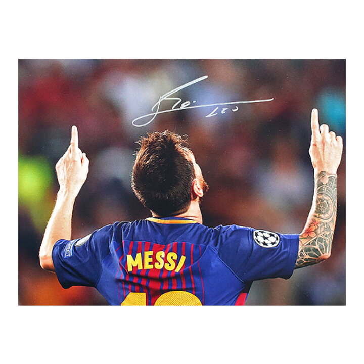 楽天市場 リオネル メッシ 直筆サインフォト Fc バルセロナ ゴッド ギブン タレント Lionel Messi Official Signed Barcelona Photo God Given Talent カードファナティック