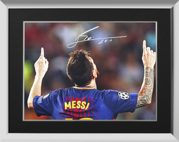 楽天市場 リオネル メッシ 直筆サインフォト Fc バルセロナ ゴッド ギブン タレント 額装 Lionel Messi Official Signed Barcelona Photo God Given Talent カードファナティック
