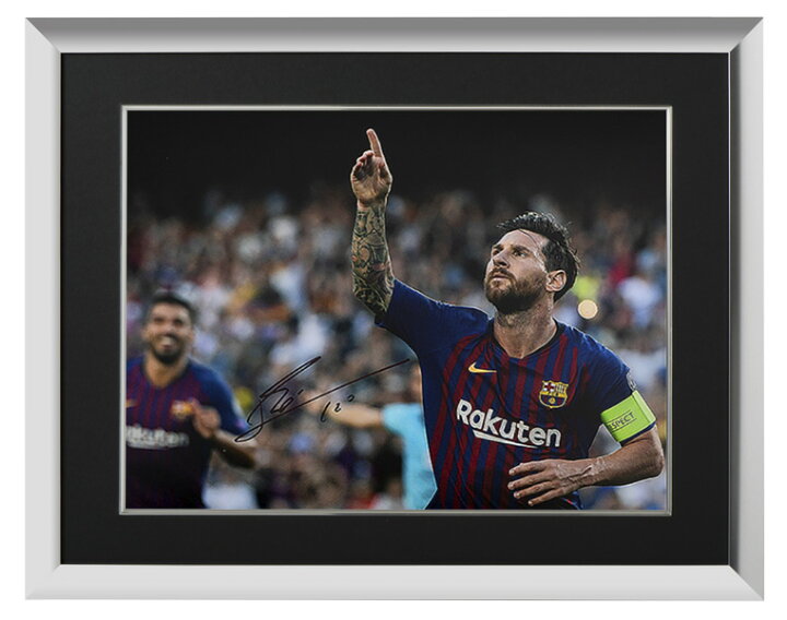 楽天市場】リオネル・メッシ 直筆サインフォト FC バルセロナ UEFA 