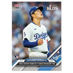 �R�{�R�L #826 5�񖳎��_�Ń|�X�g�V�[�Y�����������L�O�����J�[�h- Fires 5 Shutout Frames in 1st Career Postseason Win - Yoshinobu Yamamoto 2024 Topps Now Card 11/28����