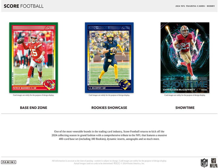 楽天市場】NFL 2024 Panini Score Football Hobby Box 9/12入荷 