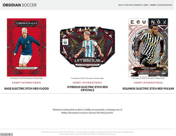 楽天市場】2023-24 Panini Obsidian Soccer International Box 12/5 