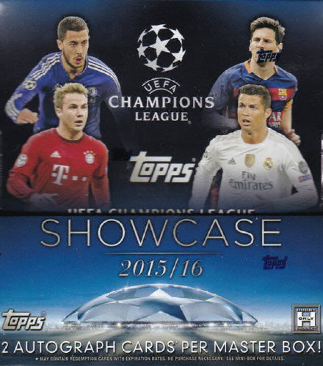 楽天市場 チャンピオンズリーグ 15 16 Topps Uefa Champions League Showcase Soccer ボックス 3 23発売 送料無料 カードファナティック