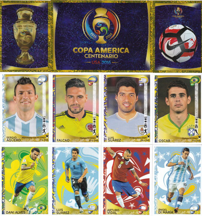 楽天市場 セール パニーニ 16 コパ アメリカ センテナリオ ステッカー 16 Panini Copa America Centenario Soccer Sticker カードファナティック