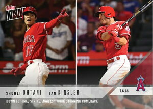 Jĕ&CAELY[ #423 MLB hW[Xt] J[h Shohei Ohtani/Ian Kinsler - 07/06/2018 TOPPS NOW CARD