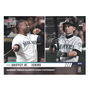 C`[ PEOtB[ WjA ދLOJ[h #8 Mariners Greats Celebration Ichiro's Retirement - Ichiro Ken Griffey Jr MLB TOPPS NOW Card