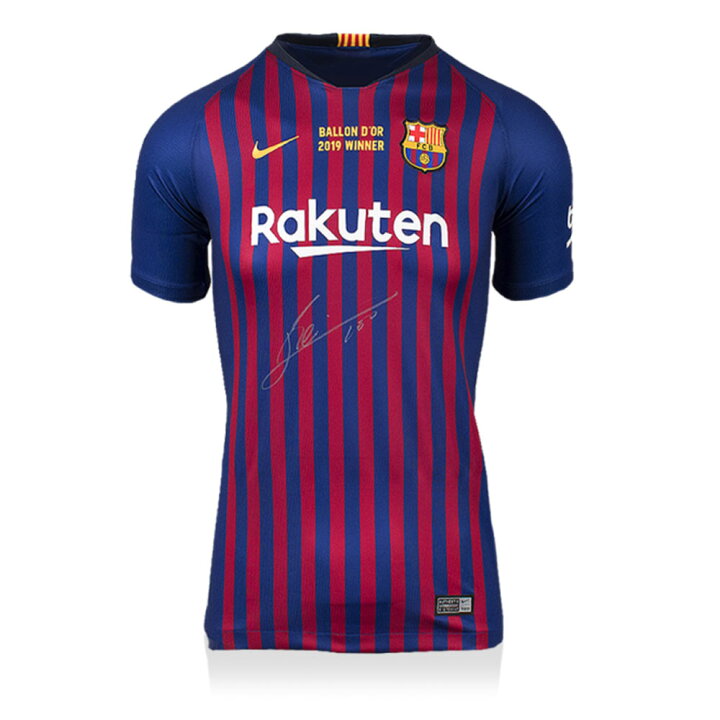 楽天市場】リオネル・メッシ 直筆サインユニフォーム 2018-19 FC 