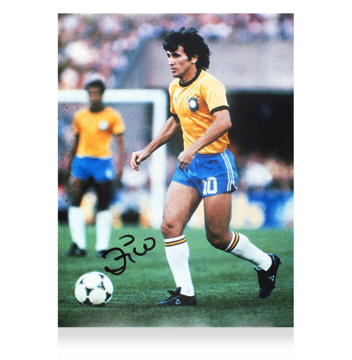 楽天市場 ジーコ 直筆サイン入りフォト ブラジル代表 19ワールドカップ Zico Signed Brazil Photo 19 Fifa World Cup カードファナティック