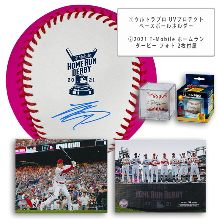 楽天市場】大谷翔平 直筆サインボール 2021年ホームランダービーロゴ 